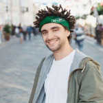 Multifunktionales Halstuch aus Poly Baumwolle 100% personalisierbar farbe weiß