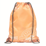 Klassischer Kordelzug Rucksack aus Polyester ganzflächig bedruckbar farbe weiß