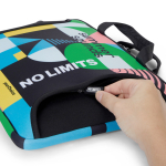 Wasserabweisende Laptop Tasche aus Neopren ganzseitig bedruckbar farbe weiß fünfte Ansicht