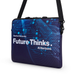 Laptop Tasche mit Trolley Schlaufe,100% personalisierbar farbe weiß