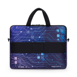 Laptop Tasche mit Trolley Schlaufe,100% personalisierbar farbe weiß dritte Ansicht