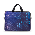 Laptop Tasche mit Trolley Schlaufe,100% personalisierbar farbe weiß dritte Ansicht