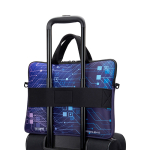 Laptop Tasche mit Trolley Schlaufe,100% personalisierbar farbe weiß fünfte Ansicht