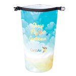 Wasserdichte PVC Tasche mit Schulterriemen 10 L ganzseitig bedruckbar farbe weiß