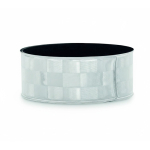 Reflektierendes personalisierbares Armband mit karierter Oberfläche farbe silber siebte Ansicht