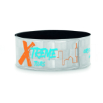 Reflektierendes personalisierbares Armband mit karierter Oberfläche farbe silber