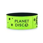 Reflektierendes personalisierbares Armband mit karierter Oberfläche farbe neongrün