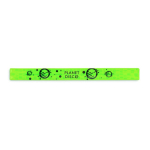Reflektierendes personalisierbares Armband mit karierter Oberfläche farbe neongrün fünfte Ansicht