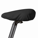 Wasserdichte Fahrrad Sattelabdeckung mit Logo farbe schwarz