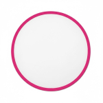 Faltbares Frisbee mit farbigem Rand, 100 % personalisierbar farbe pink siebte Ansicht