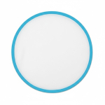 Faltbares Frisbee mit farbigem Rand, 100 % personalisierbar farbe cyan-blau siebte Ansicht
