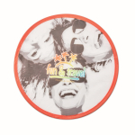 Faltbares Frisbee mit farbigem Rand, 100 % personalisierbar farbe granatrot