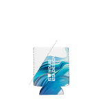 Isolierende Neopren Kühlhülle für Dosen, 33 ml 100% bedruckbar farbe weiß Ansicht mit Druckbereich