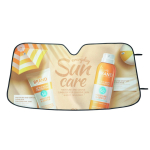 Auto Sonnenschutz mit zwei Saugnäpfen, 100% personalisierbar farbe weiß