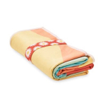 Individualisierbares Polyester Handtuch mit Elastikband zum Aufrollen farbe weiß