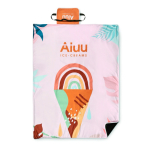 Individualisier- faltbare Picknickdecke aus Polar Polyester, 220 g/m² farbe weiß fünfte Ansicht
