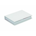 Individuell gefertigter Haftnotizblock mit Markern und Hardcover farbe weiß siebte Ansicht