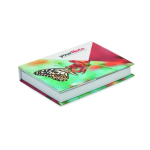 Individuell gefertigter Haftnotizblock mit Markern und Hardcover farbe weiß