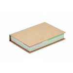 Individuell gefertigter Haftnotizblock mit Markern und Hardcover farbe weiß