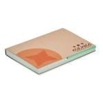 Individuell gefertigter Haftnotizblock, recyceltes Softcover farbe weiß