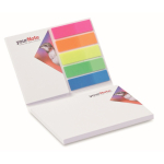 Individuell gefertigter Haftnotizblock mit Markern und Softcover farbe weiß fünfte Ansicht