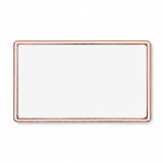 Individuell gefertigter rechteckiger Eisen Pin, personalisierbar farbe roségold siebte Ansicht