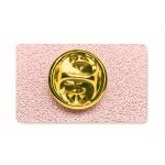 Individuell gefertigter rechteckiger Eisen Pin, personalisierbar farbe roségold dritte Ansicht