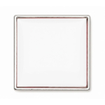 Individuell gefertigter quadratischer Eisen Pin, personalisierbar farbe silber siebte Ansicht