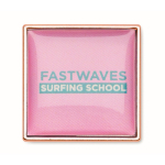 Individuell gefertigter quadratischer Eisen Pin, personalisierbar farbe roségold