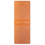 Individuell gefertigte Yoga Matte aus PU und Kokosgummi farbe orange