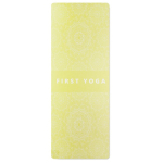Individuell gefertigte Yoga Matte aus PU und Kokosgummi farbe lindgrün