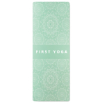 Individuell gefertigte Yoga Matte aus PU und Kokosgummi farbe mintgrün