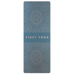 Individuell gefertigte Yoga Matte aus PU und Kokosgummi farbe petrolblau