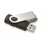 Personalisierbarer USB Stick mit ABS Techmate Gehäuse farbe schwarz fünfte Ansicht