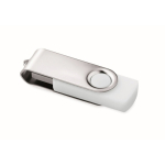 Personalisierbarer USB Stick mit ABS Techmate Gehäuse farbe weiß
