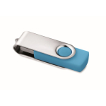 Personalisierbarer USB Stick mit ABS Techmate Gehäuse farbe türkis