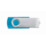 Personalisierbarer USB Stick mit ABS Techmate Gehäuse farbe türkis siebte Ansicht