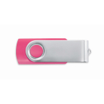 Personalisierbarer USB Stick mit ABS Techmate Gehäuse farbe pink siebte Ansicht