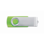 Personalisierbarer USB Stick mit ABS Techmate Gehäuse farbe transparentes lindgrün siebte Ansicht