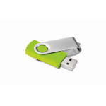 Personalisierbarer USB Stick mit ABS Techmate Gehäuse farbe transparentes lindgrün fünfte Ansicht