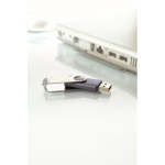 Personalisierbarer USB Stick mit ABS Techmate Gehäuse farbe ultramarinblau