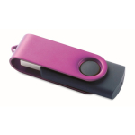 Personalisierbarer USB Stick mit drehbarem Metallgehäuse Techmate farbe violett