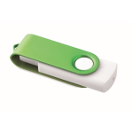 Personalisierbarer USB Stick mit drehbarem farbigem Gehäuse Techmate farbe grün