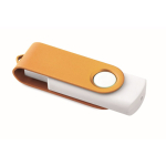Personalisierbarer USB Stick mit drehbarem farbigem Gehäuse Techmate farbe orange