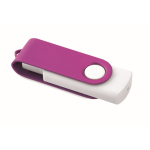 Personalisierbarer USB Stick mit drehbarem farbigem Gehäuse Techmate farbe violett
