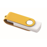 Personalisierbarer USB Stick mit drehbarem farbigem Gehäuse Techmate farbe gold