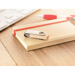 Klassischer personalisierbarer USB Stick aus Holz mit drehbarem Etui farbe holzton