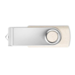 Personalisierbarer USB Stick mit Gehäuse aus Stroh und Weizen farbe gebrochen weiß siebte Ansicht