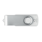 Personalisierbarer weißer USB Stick aus recycelten Materialien farbe weiß siebte Ansicht