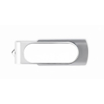 Farbiger USB Stick mit personalisierbarem Gehäuse farbe grau siebte Ansicht